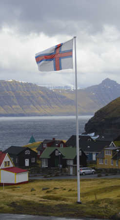 Det Færøske flag i farver