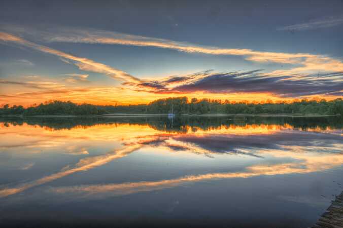 Solnedgang set fra Dyvig