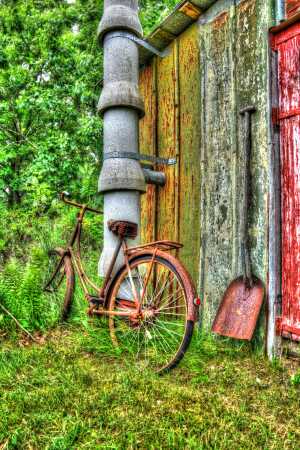 Rusten cykel HDR
