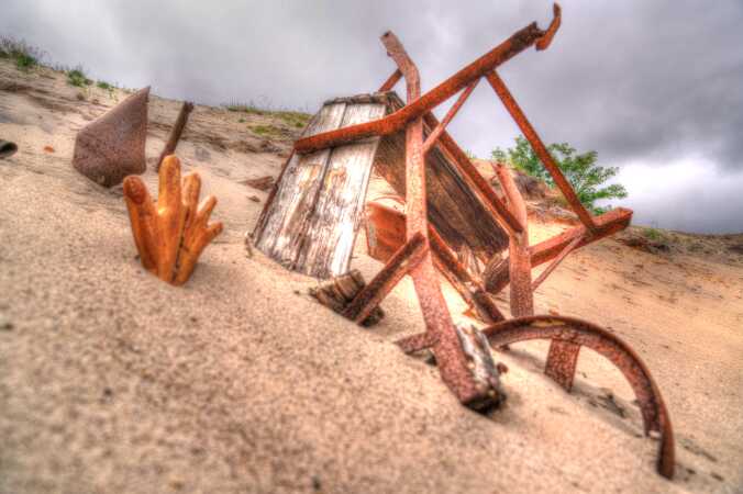 En sandskred HDR