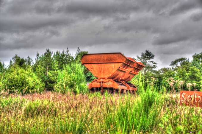 Rusten togvogn  HDR
