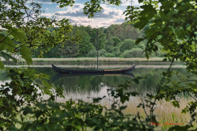 Vikingskib ved Kalvø 