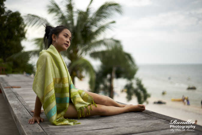 Nittaya at the beach