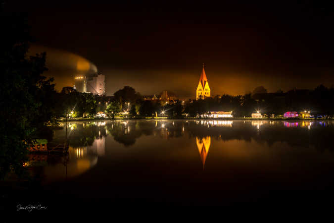 Meget tidlig morgen ved Damparken I Haderslev