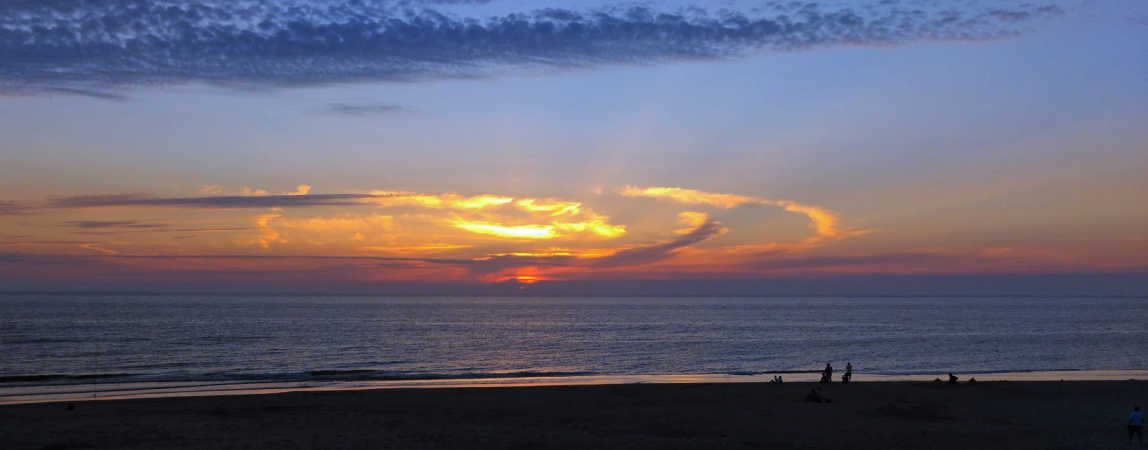 solnedgang over vesterhavet